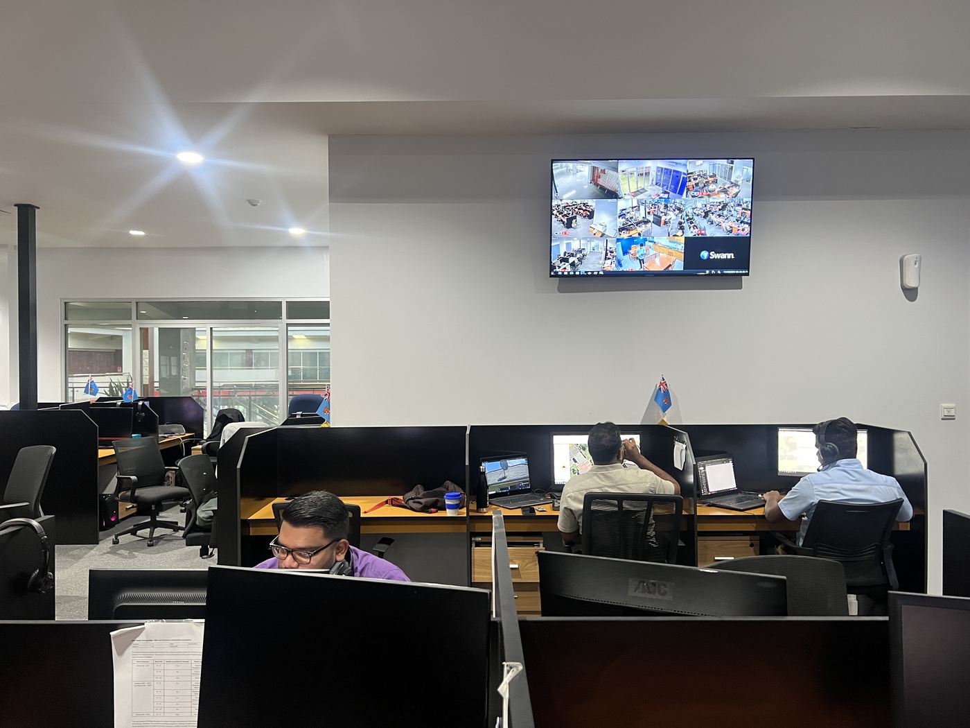 The team at work, NexOutsource office, Suva
